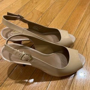 Clark nude sling backs